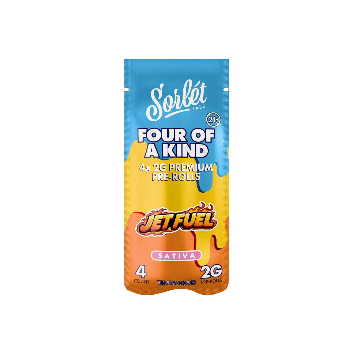 Sorbet Four of a Kind 4ct 2g THC-A Pre Rolls 10ct Display