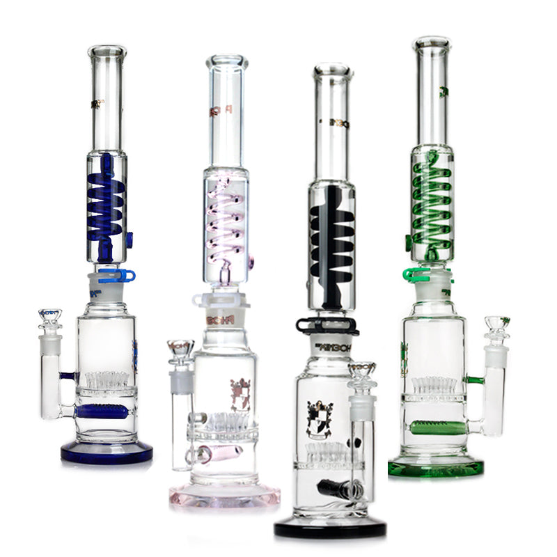 𝗣𝗛𝗫𝟲𝟰 Phoenix Star Glass Glycerin Coil 18.5in Water Pipe