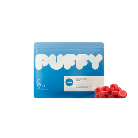 Puffy Live Resin THC 1,000mg Gummies 5ct Display