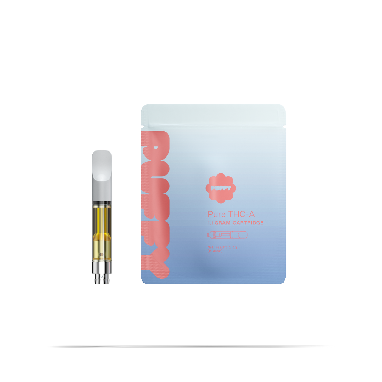 Puffy Pure 1.1g THCA Live Resin Cartridge 10ct Display