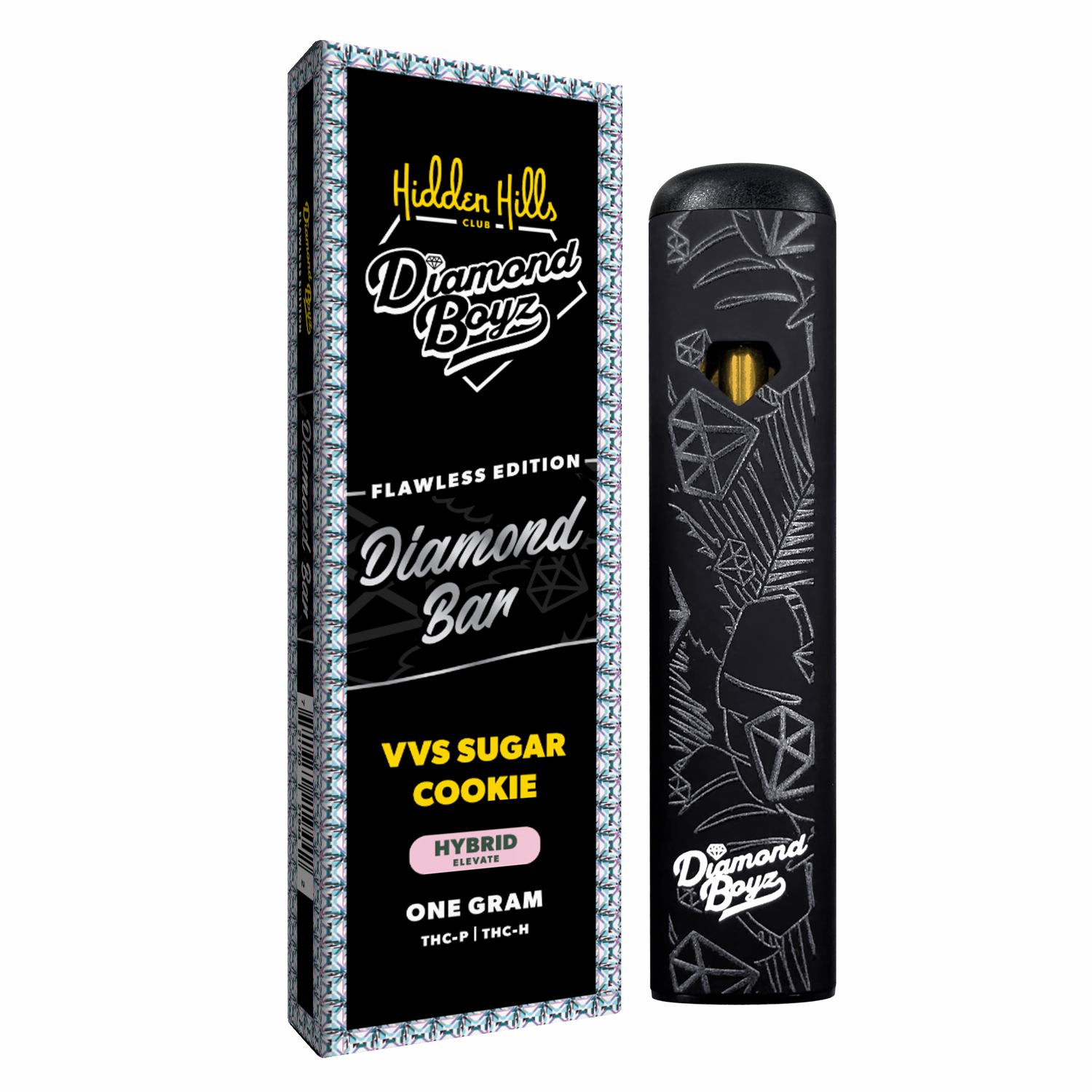 Hidden Hills Diamond Bar 1g Disposable THC-H, THC-P 5ct Display
