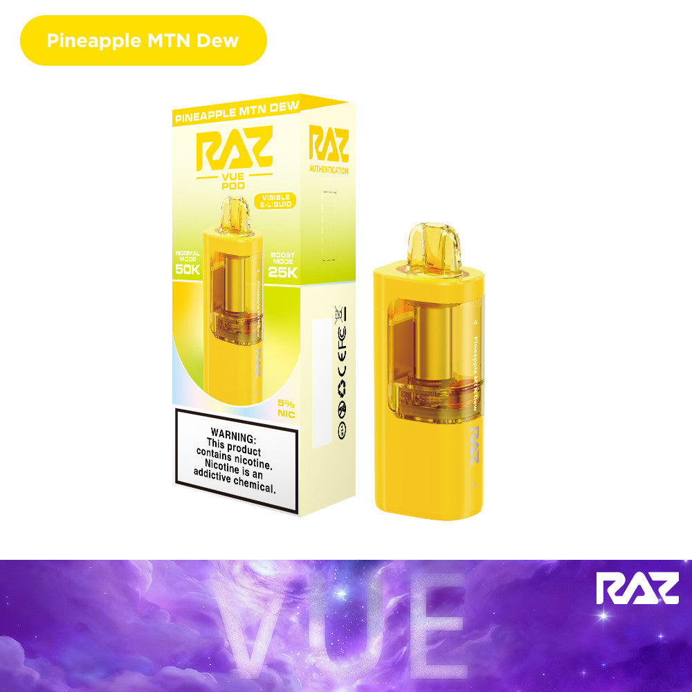 RAZ VUE 50K Disposable POD ONLY 5ct Display