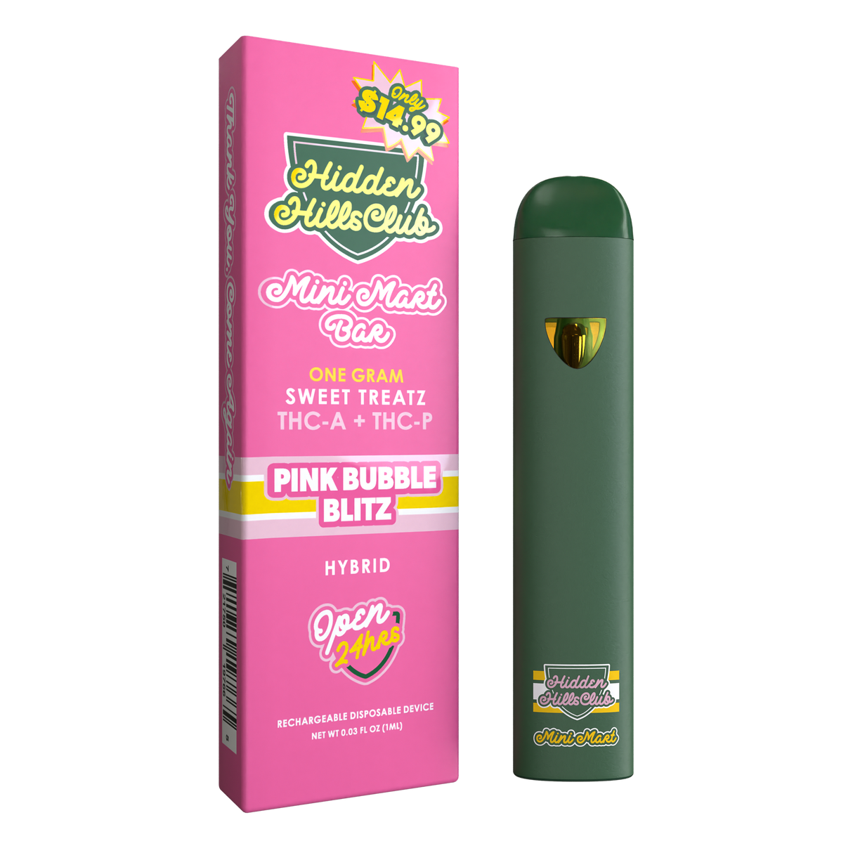 Hidden Hills Mini Mart Sweet Treatz 1g Disposable 5ct Display