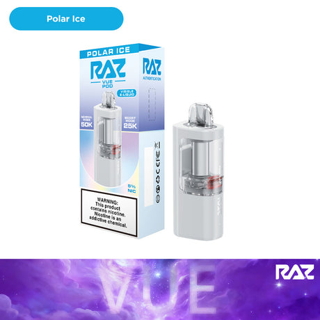 RAZ VUE 50K Disposable POD ONLY 5ct Display