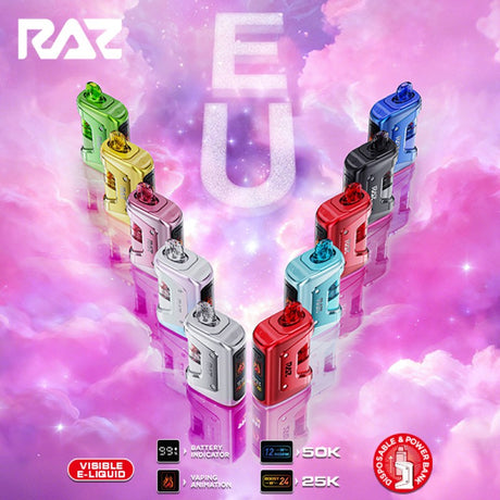 RAZ VUE 50K Disposable POD ONLY 5ct Display