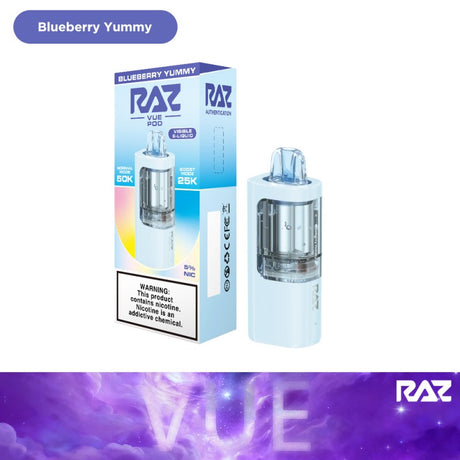 RAZ VUE 50K Disposable POD ONLY 5ct Display