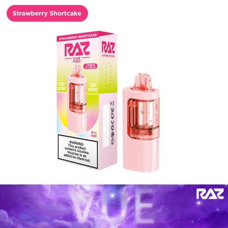 RAZ VUE 50K Disposable POD ONLY 5ct Display