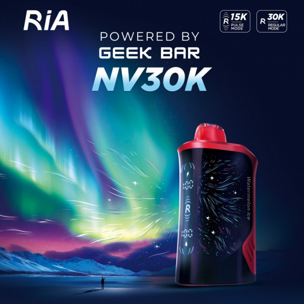 RIA NV30K Disposable (POWERED BY GEEK BAR) 5ct Display