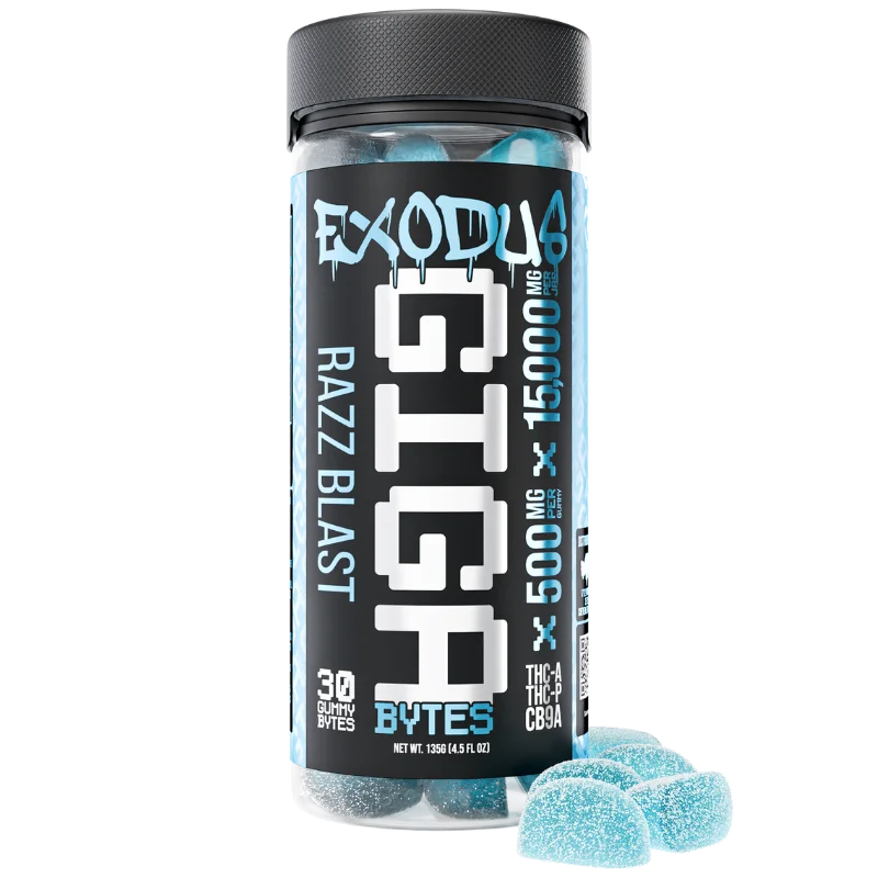 Exodus Gigabyte Gummies 30ct THC-A 15,000mg 6ct Display