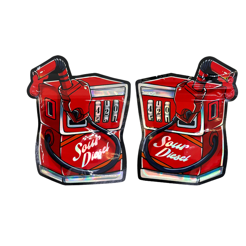 Smell Proof Die Cut Mylar Bag 3.5 Sour Diesel 100ct