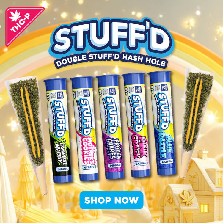 STUFF'D Double Stuffed 2g Hash Hole Pre Roll THC-P 20ct Display