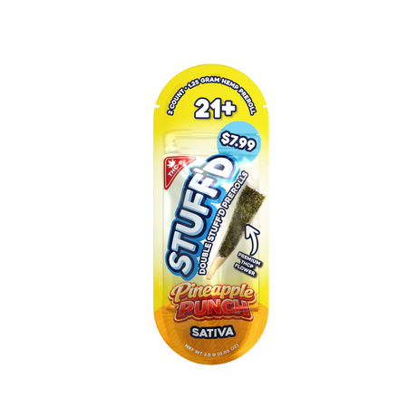 STUFF'D Double Stuffed 2ct Pre Rolls THC-P 10ct Display MSRP $7.99