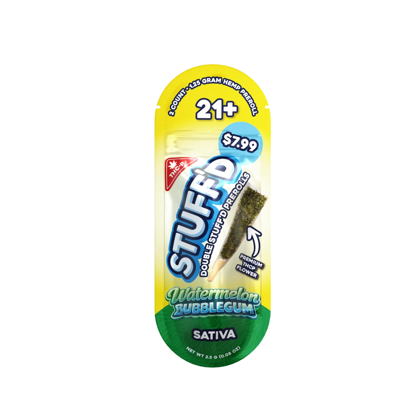 STUFF'D Double Stuffed 2ct Pre Rolls THC-P 10ct Display MSRP $7.99
