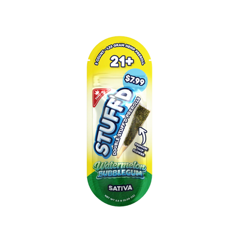 STUFF'D Double Stuffed 2ct Pre Rolls THC-P 10ct Display MSRP $7.99