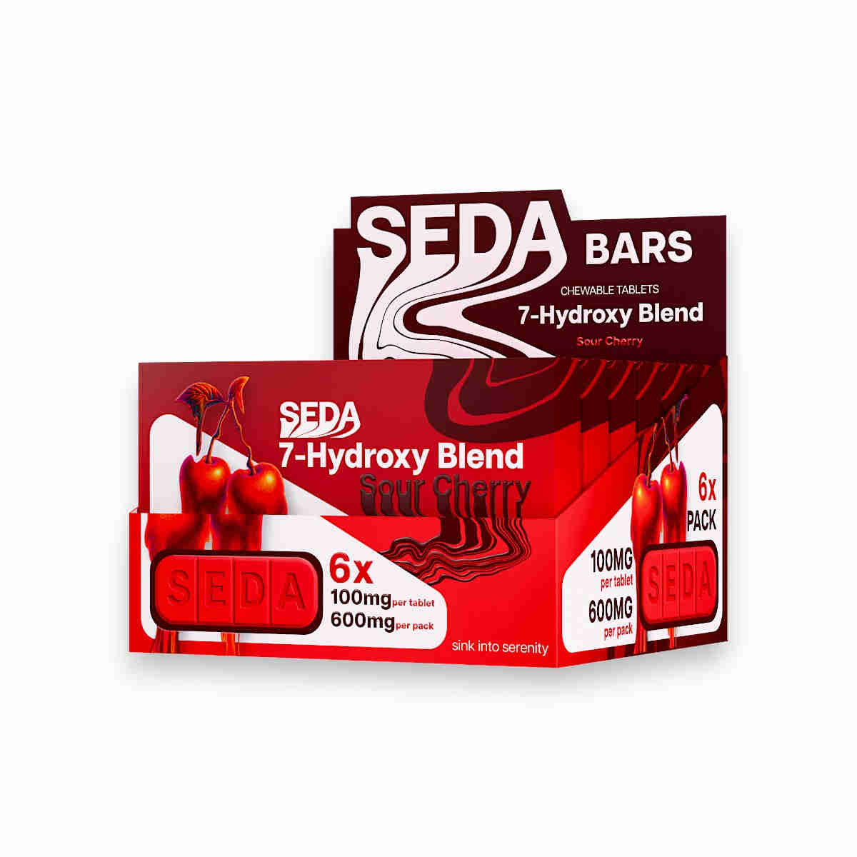 Seda 6pack 600mg 7-Hydroxy Tablets 6ct Display