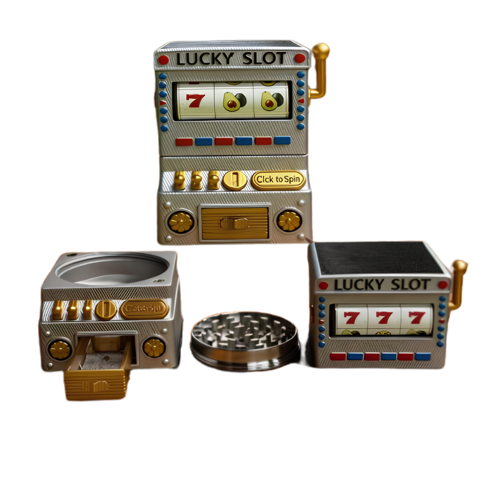 Aluminum Grinder Slot Machine 6ct Display
