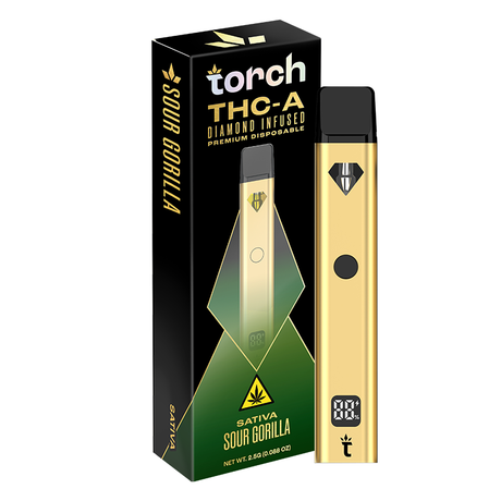 Torch 2.5g Diamond Infused THC-A Disposable 5ct Display