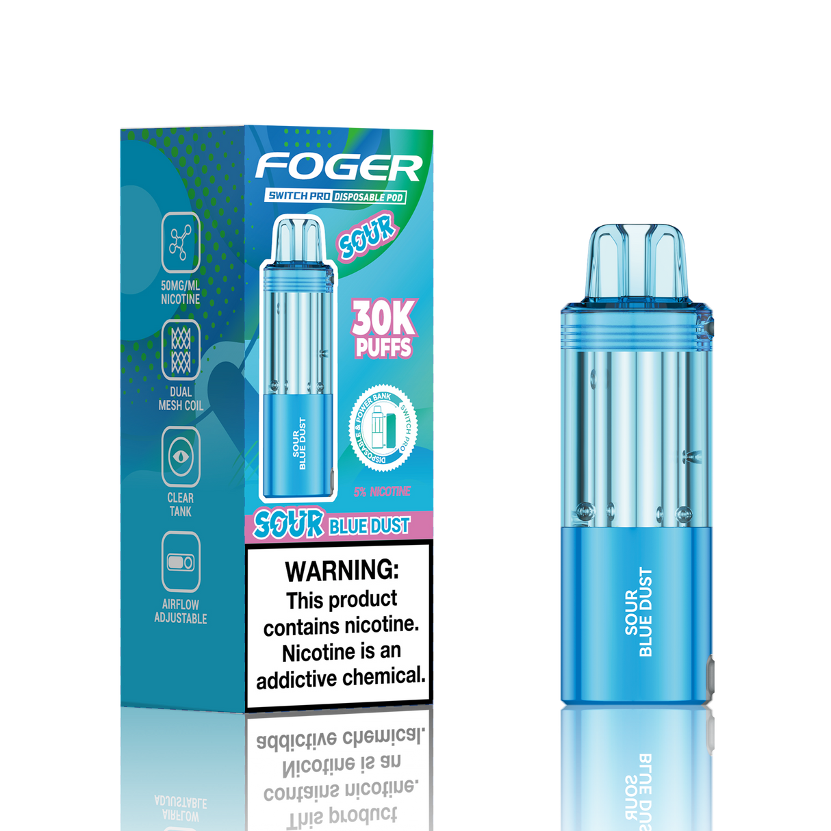 Foger Switch Pro 30K Disposable POD 5ct Display