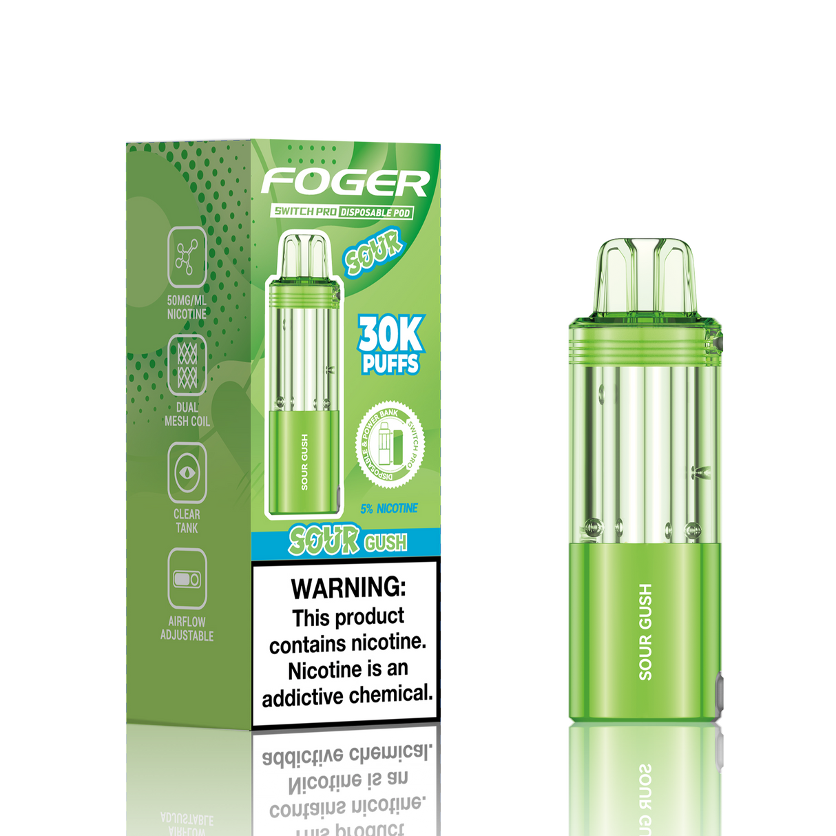 Foger Switch Pro 30K Disposable POD 5ct Display