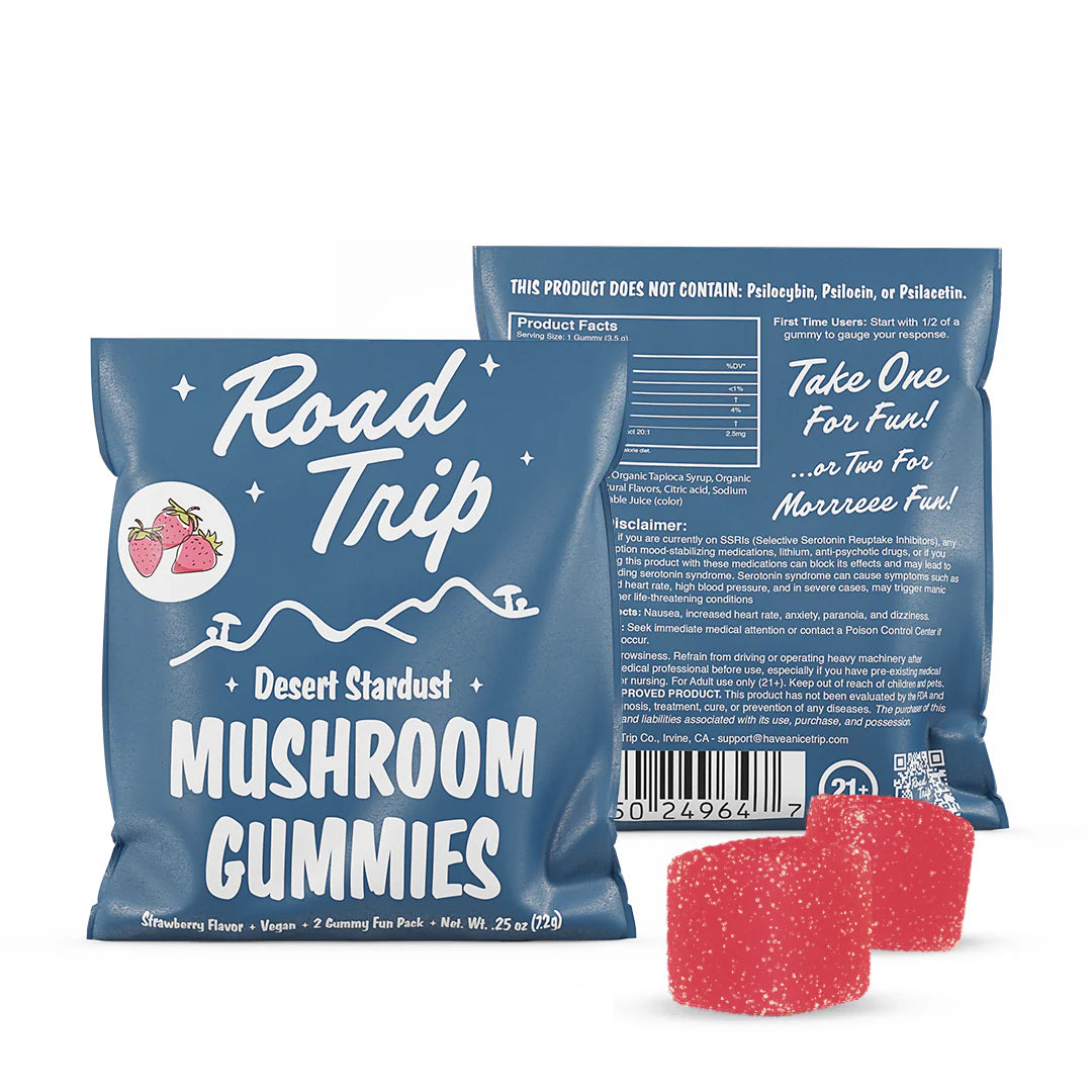 Road Trip 2-Pack Desert Stardust Mushroom Gummies 30ct Display