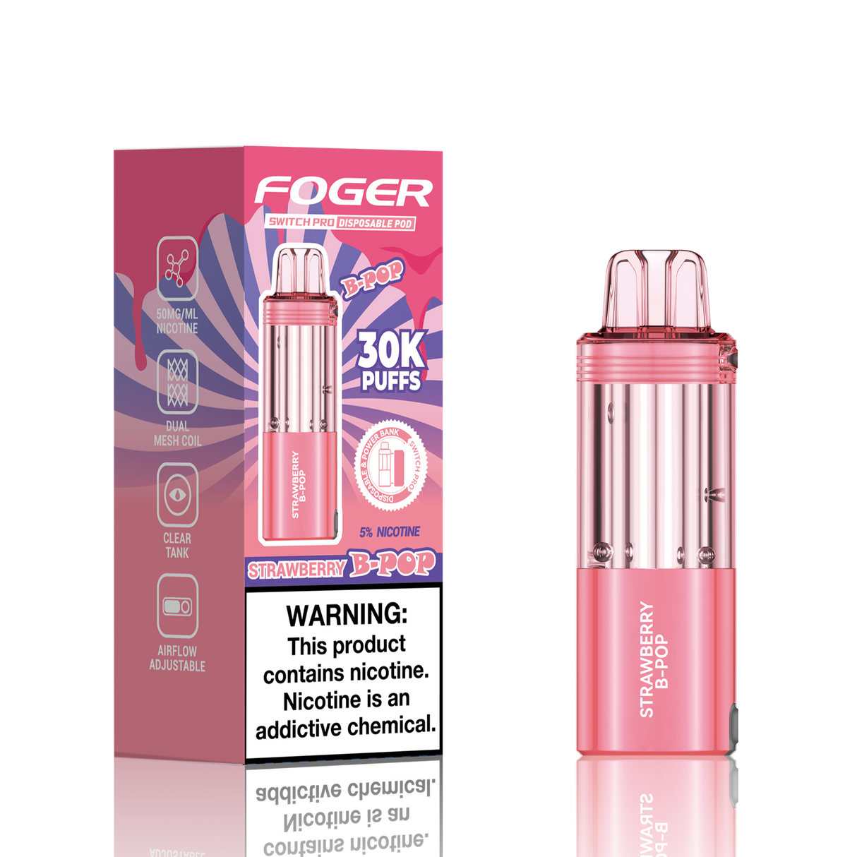 Foger Switch Pro 30K Disposable POD 5ct Display