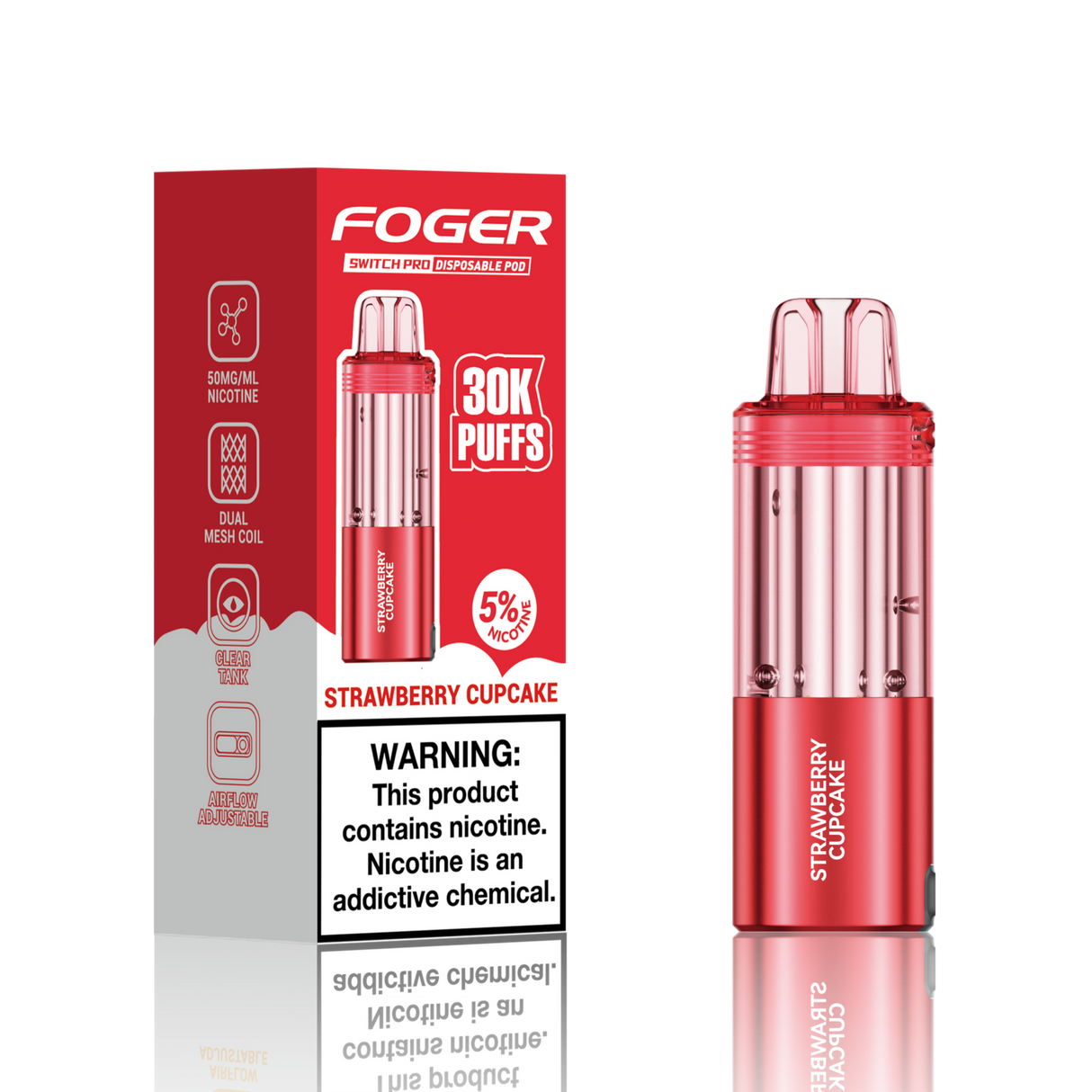 Foger Switch Pro 30K Disposable POD 5ct Display