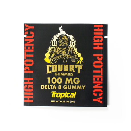 Covert 100MG Single Delta-8 Gummies 60ct Mixed Flavors Box Display