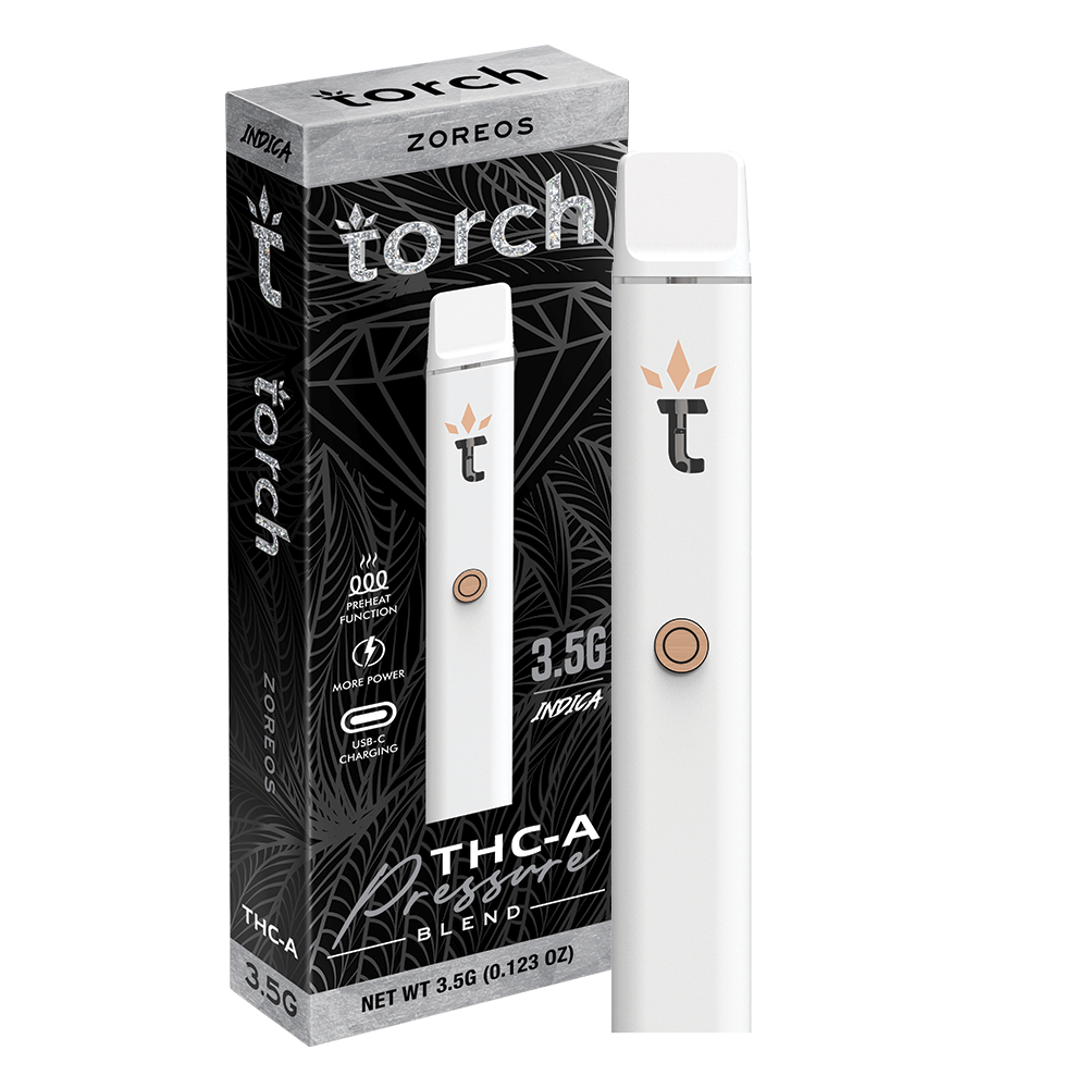 Torch 3.5g THC-A Pressure Blend Disposable 5ct box