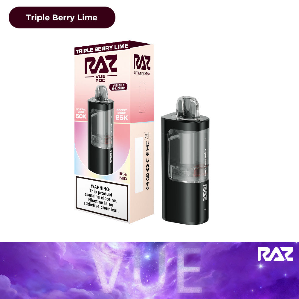 RAZ VUE 50K Disposable POD ONLY 5ct Display