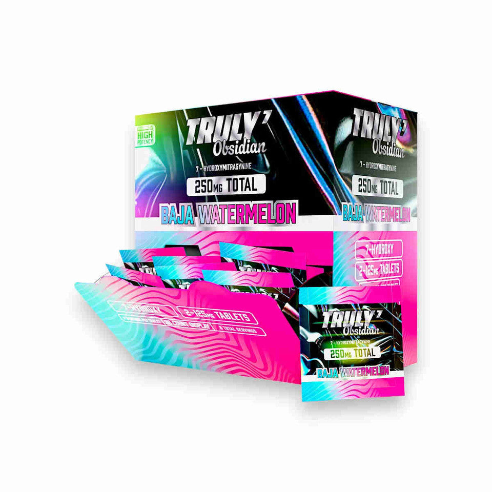 Truly7 Obsidian 250mg 7-Hydroxy Tablets 30ct Display