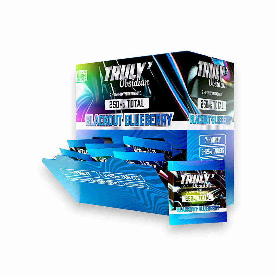 Truly7 Obsidian 250mg 7-Hydroxy Tablets 30ct Display