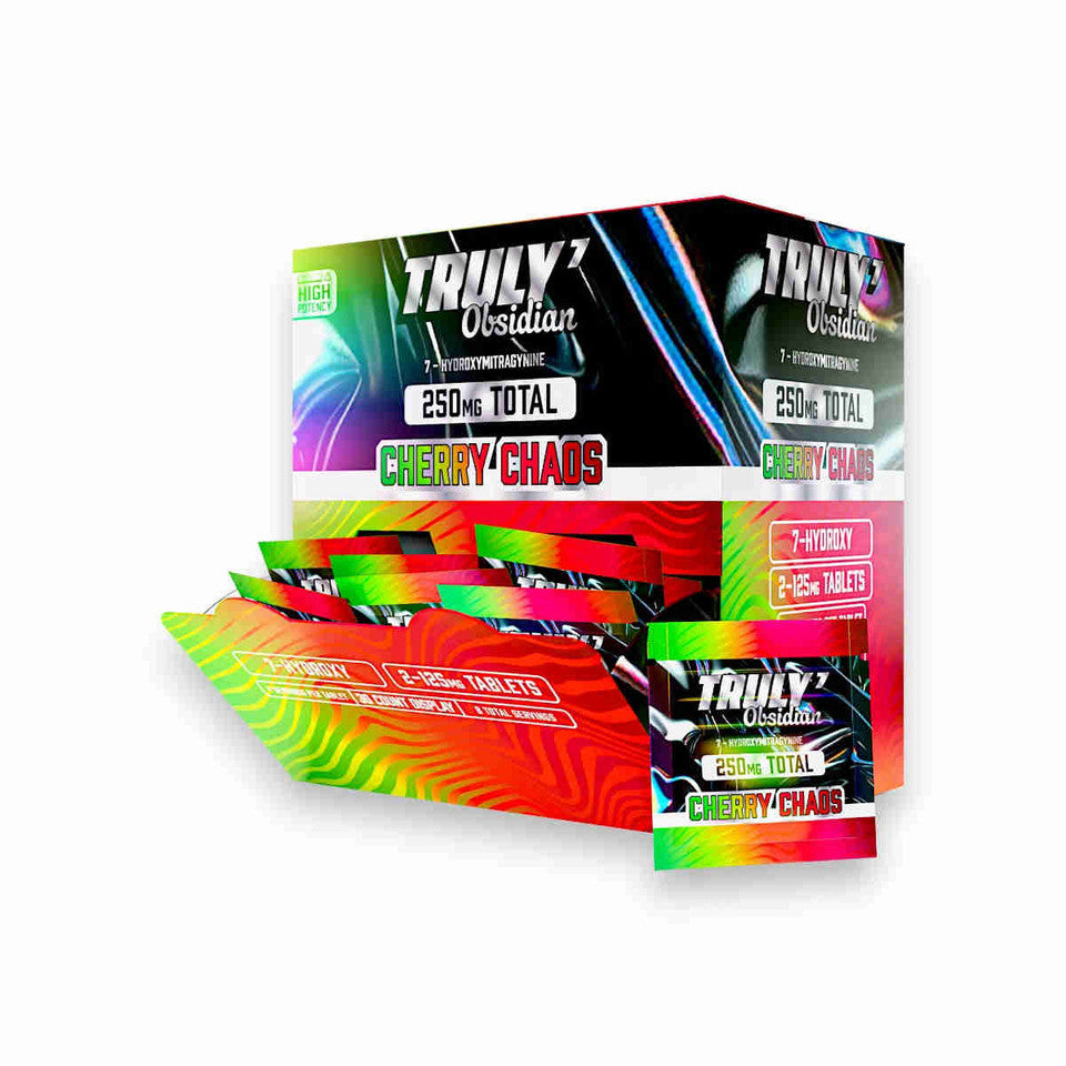 Truly7 Obsidian 250mg 7-Hydroxy Tablets 30ct Display