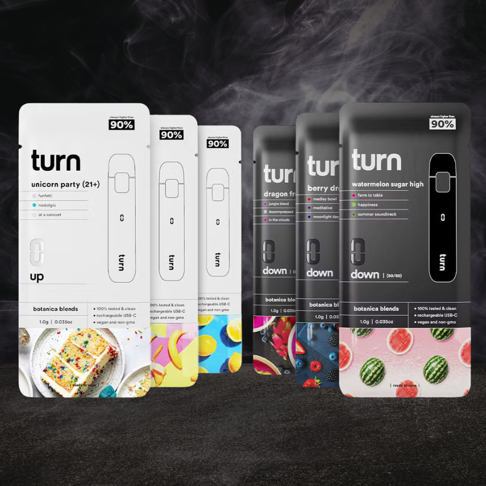 Turn THC-A Botanica Blend 2g Disposable 5ct Display