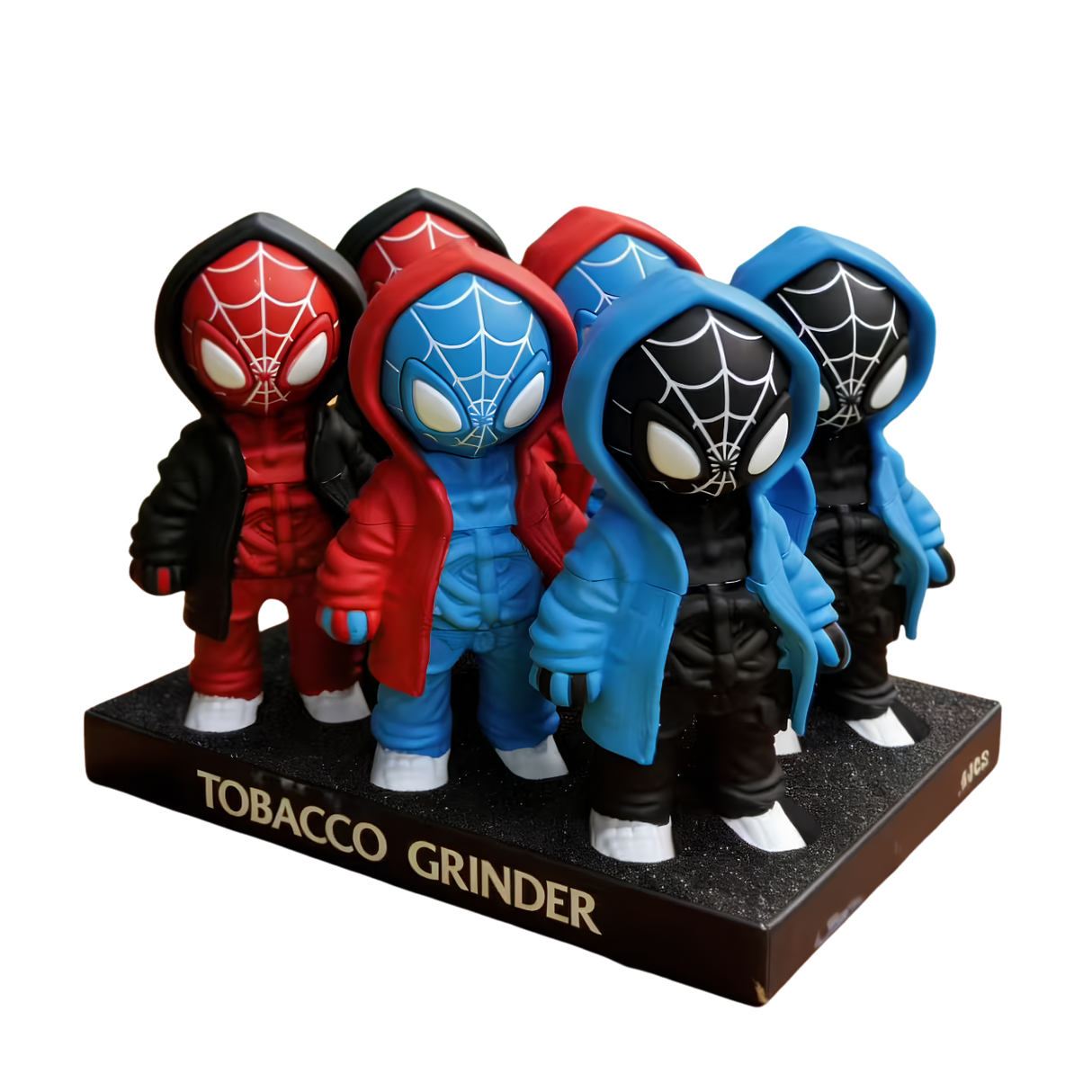 Aluminum Spidey Grinder 6ct Display