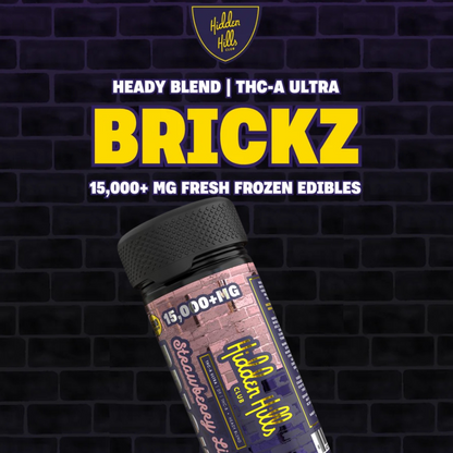 Hidden Hills 15000mg Brickz Heady Blend Gummies