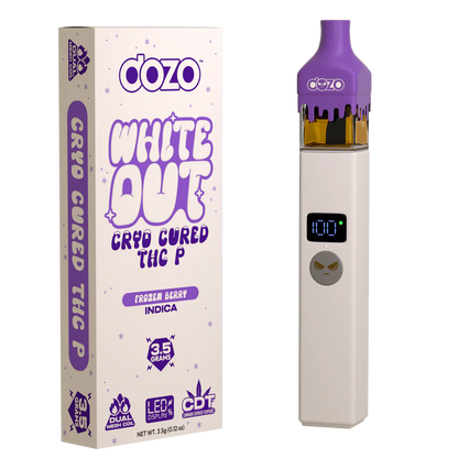 Dozo White Out Cryo Cured THC-P 3.5g Disposable 5ct Box