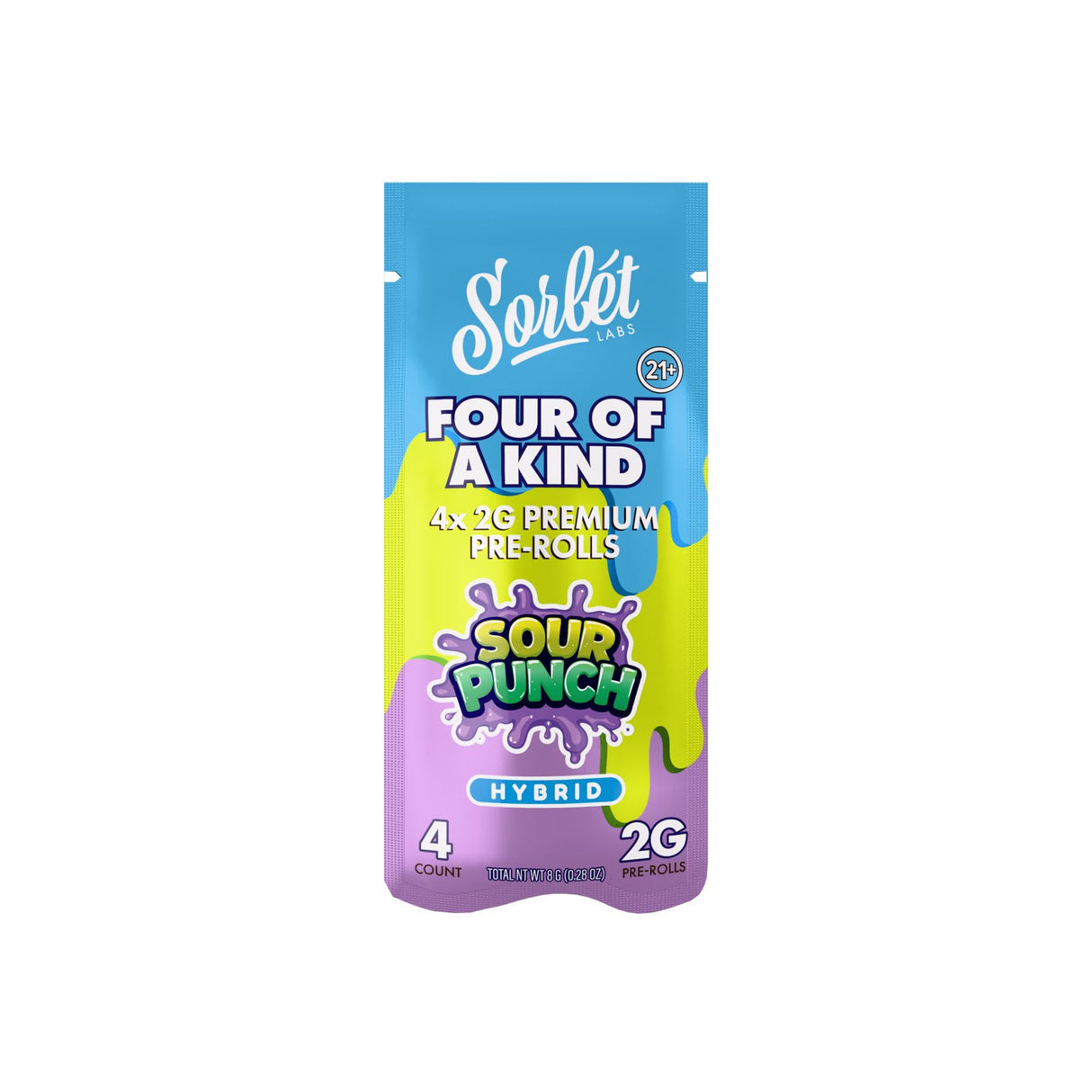 Sorbet Four of a Kind 4ct 2g THC-A Pre Rolls 10ct Display