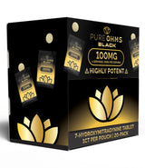 PureOhms Black 100mg Single 7-Hydroxy Tablets 20ct Display