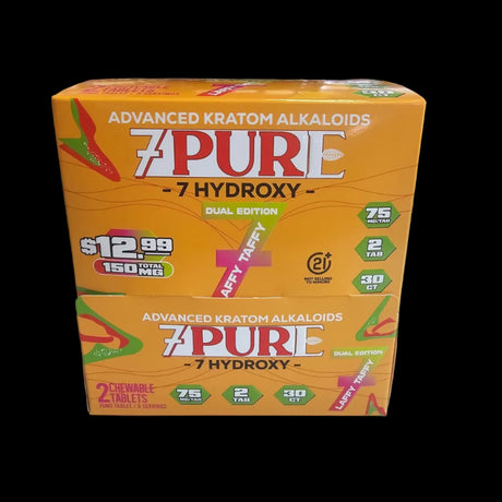 7Pure 150MG 7-Hydroxy Single Tablets 30ct Display MSRP $12.99
