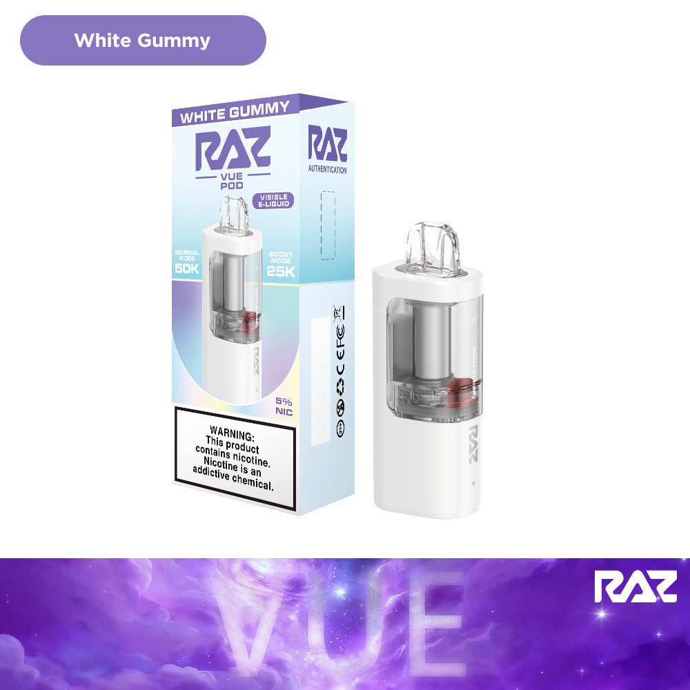 RAZ VUE 50K Disposable POD ONLY 5ct Display