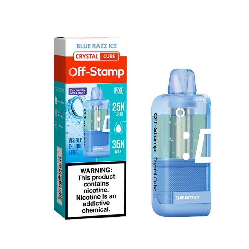 Off-Stamp X-Cube Crystal 35K Disposable POD 5ct Display