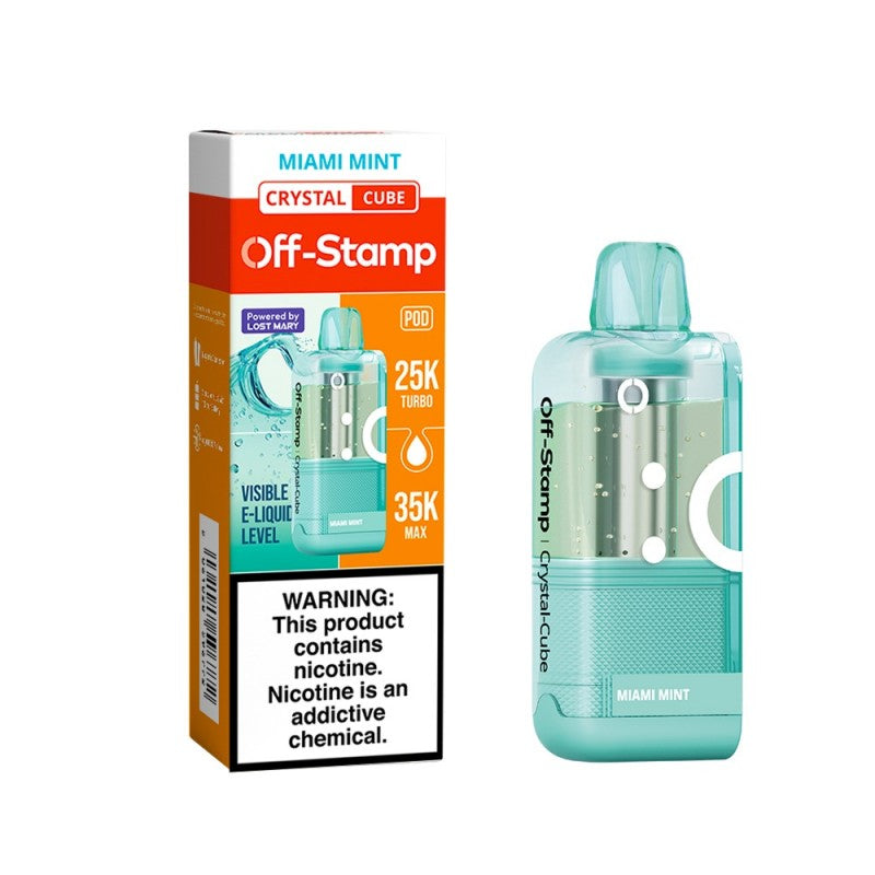 Off-Stamp X-Cube Crystal 35K Disposable POD 5ct Display