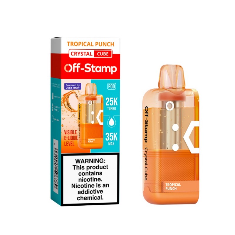 Off-Stamp X-Cube Crystal 35K Disposable POD 5ct Display