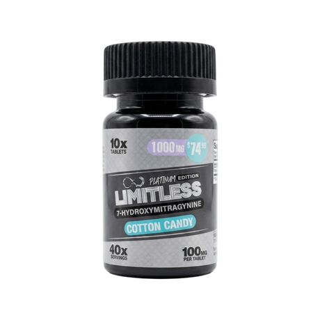 Limitless Platinum Edition 1000MG 7 Hydroxy Tablets 10ct Single Jar