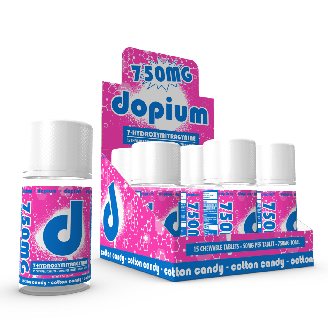 Dopium 750mg 15ct Tablets 7 Hydroxy Single Jar