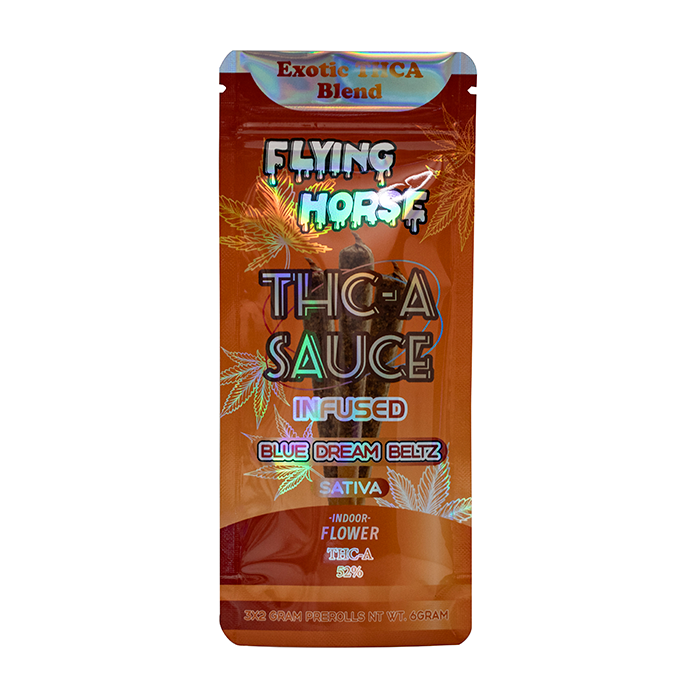 FLYING HORSE 3ct THC-A Sauce 2g PreRoll 10ct Display