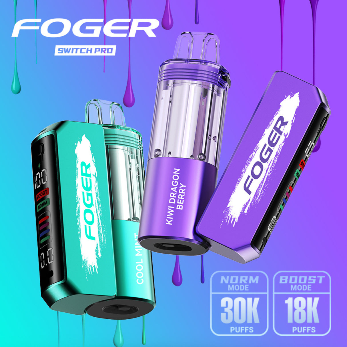 Foger Switch Pro 30K Disposable KIT 5ct Display