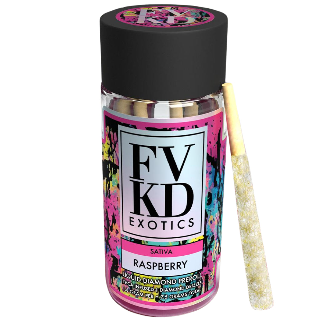 FVKD Exotics Liquid Diamond 7.5g THC-A Pre-Rolls