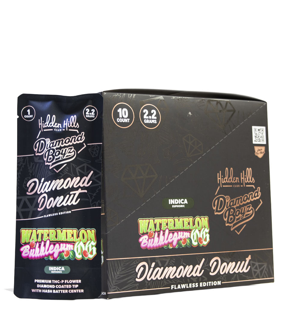 Hidden Hills Diamond Boyz Diamond Donut THC-A Pre Roll 2.2g 10ct Display