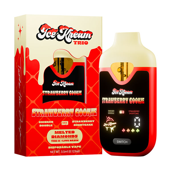 Ice Kream THCA Trios 3.5g Disposable 5ct Display